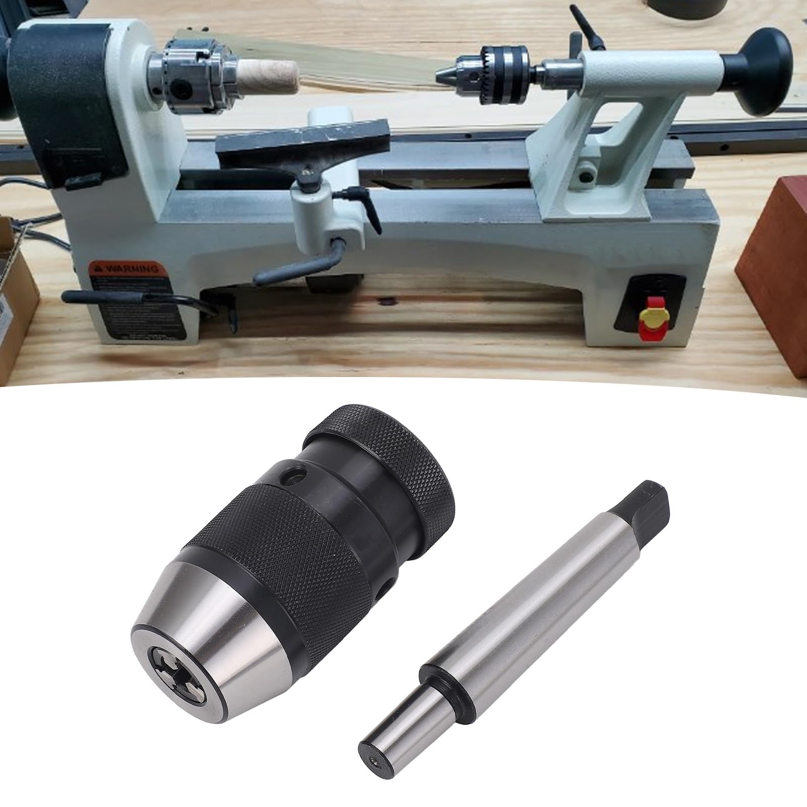 Mandrin de Perçage, Mandrin de Perçage sans clé à Serrage Automatique B12 de 1 à 10 Mm avec Arbre MT2 à B12, pour Perceuses, Fraiseuses, Tours