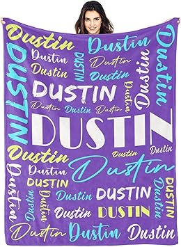 Personalized Blankets for Kids with Names Customized Blankets with Name for Adult Custom Blanket Gift for Birthday Christmas Valentines Day Gift