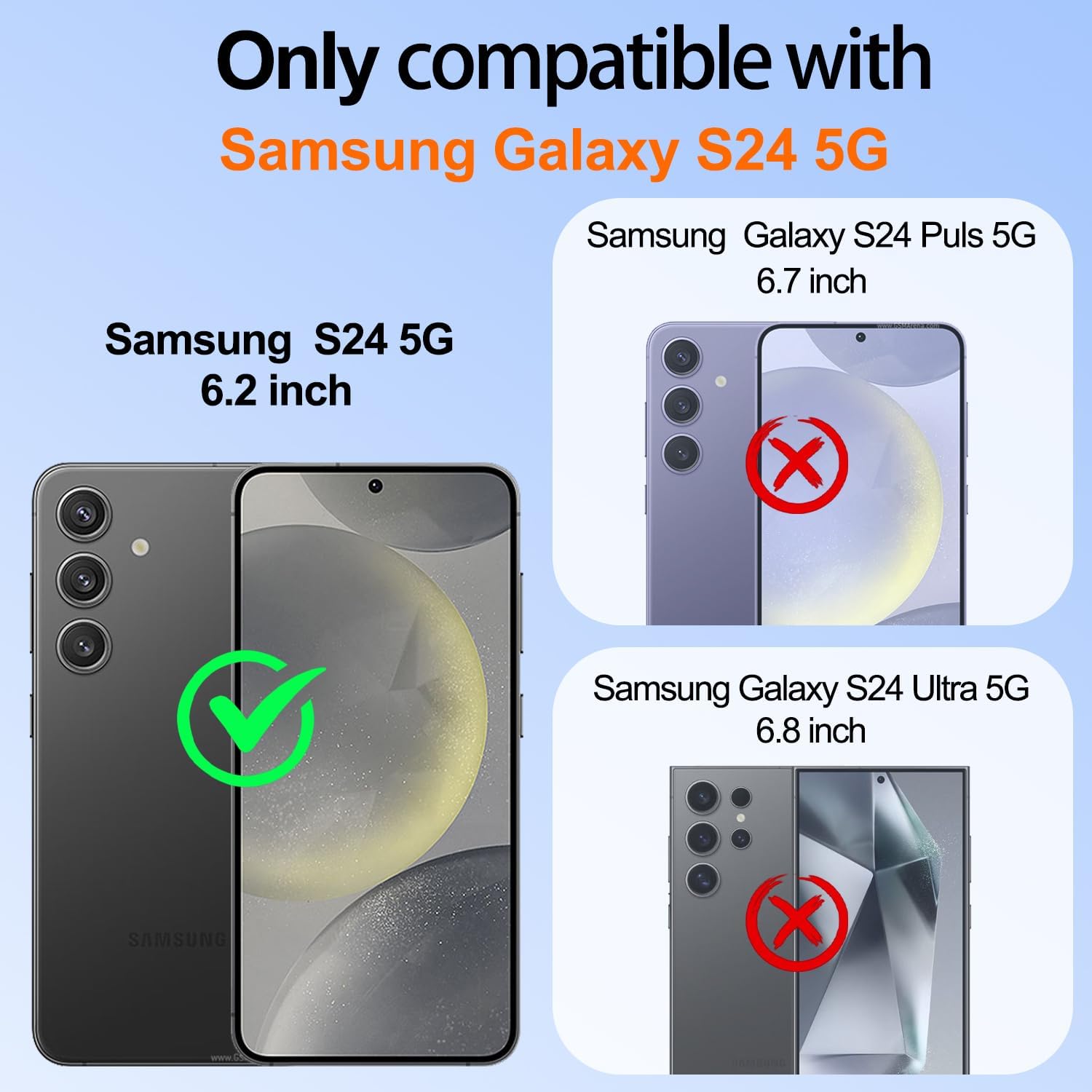 Gritup for Samsung Galaxy S24 Case: with 2Pcs Screen Protector, 360° Rotation Ring Holder Magnetic Kickstand Plating Gold Edge Soft TPU Shockproof Protective Cover for S 24, Black image 2