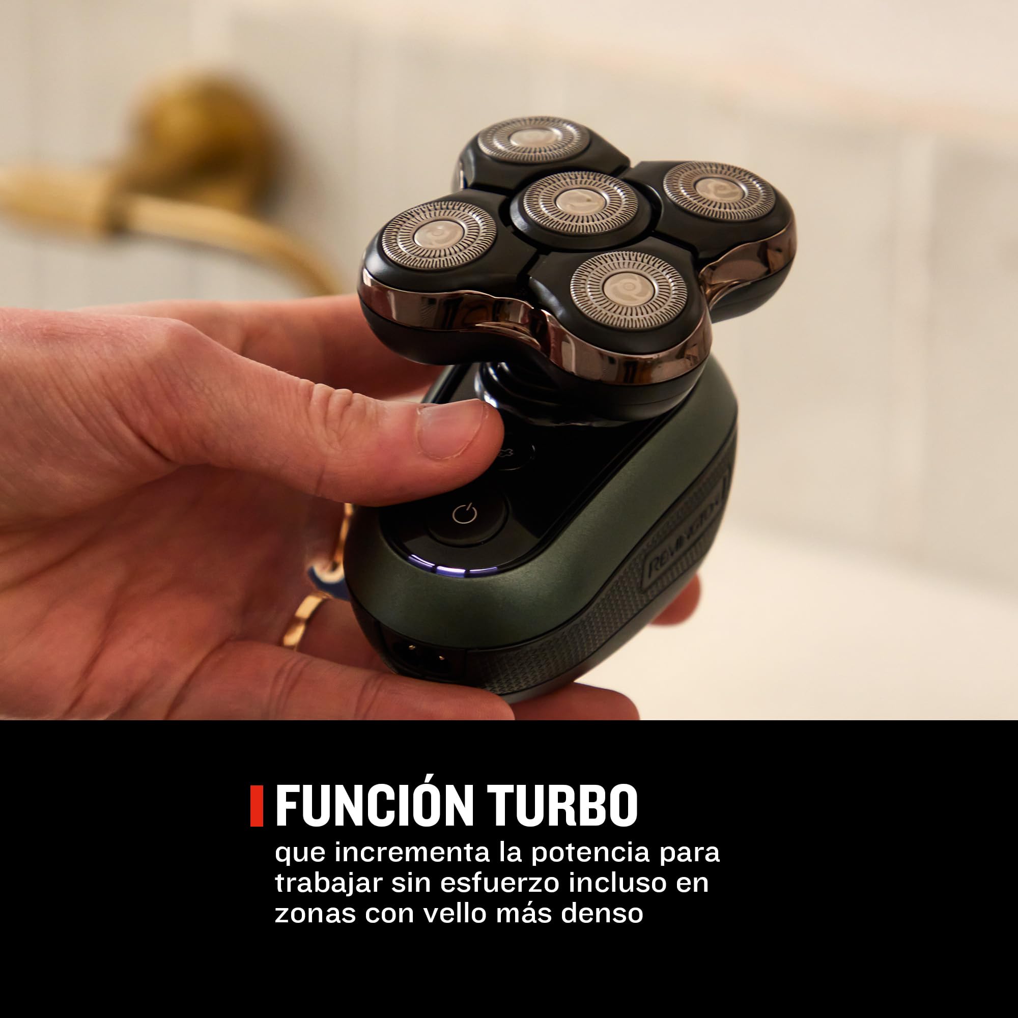 Remington Afeitadora Cabeza Hombre [30% más flexibilidad] RX7 Ultimate Series afeitadora para calva , inalámbrica, recargable, 5 cabezales flexibles, 100% resistente al agua, neceser XR1600
