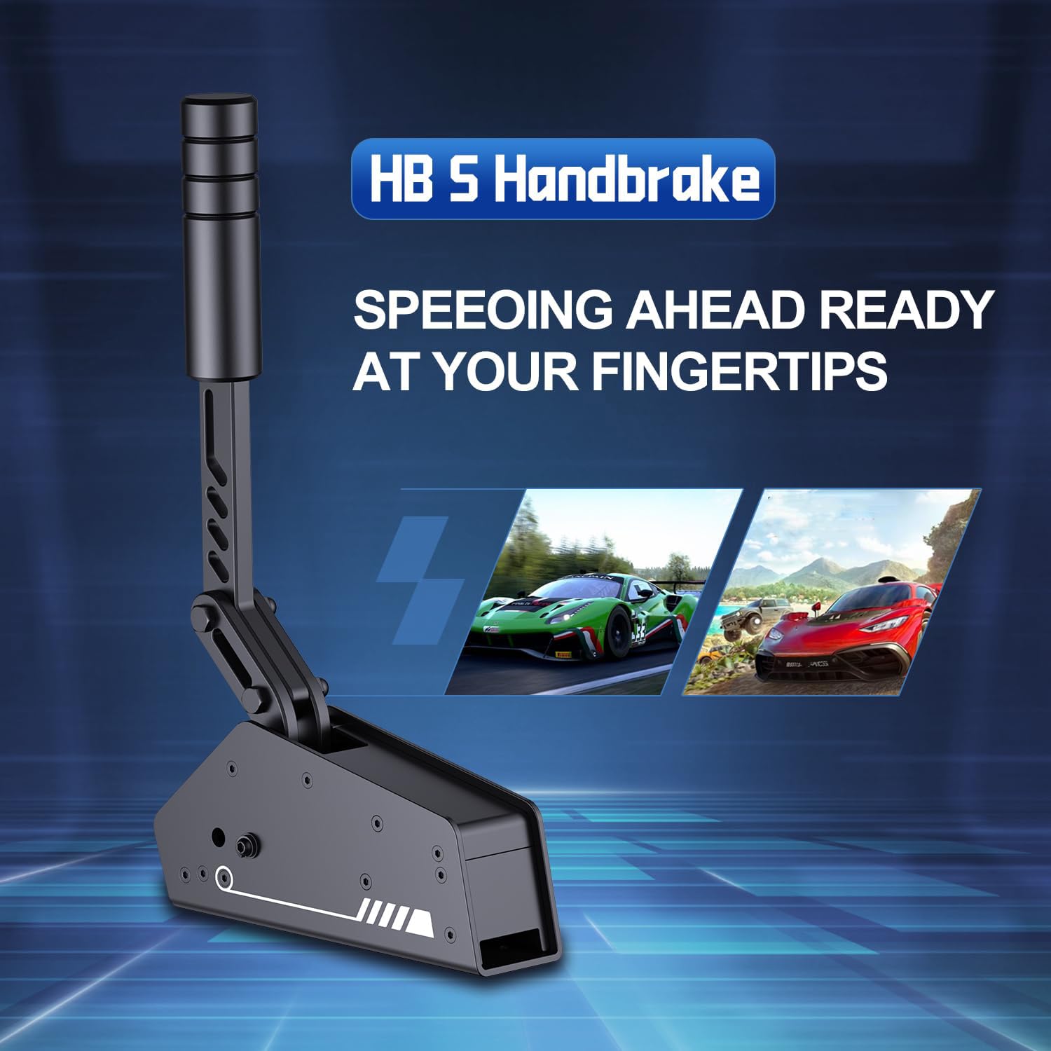 PXN Freno a mano USB PC, HB S 16 bit sensore Hall Sim lineare freno a mano per giochi di corse Compatibile V3 V900 V9 V10 V12 Logitech G27 G29 G920 T500 T300 PC Freno a mano applicabile ad Assett