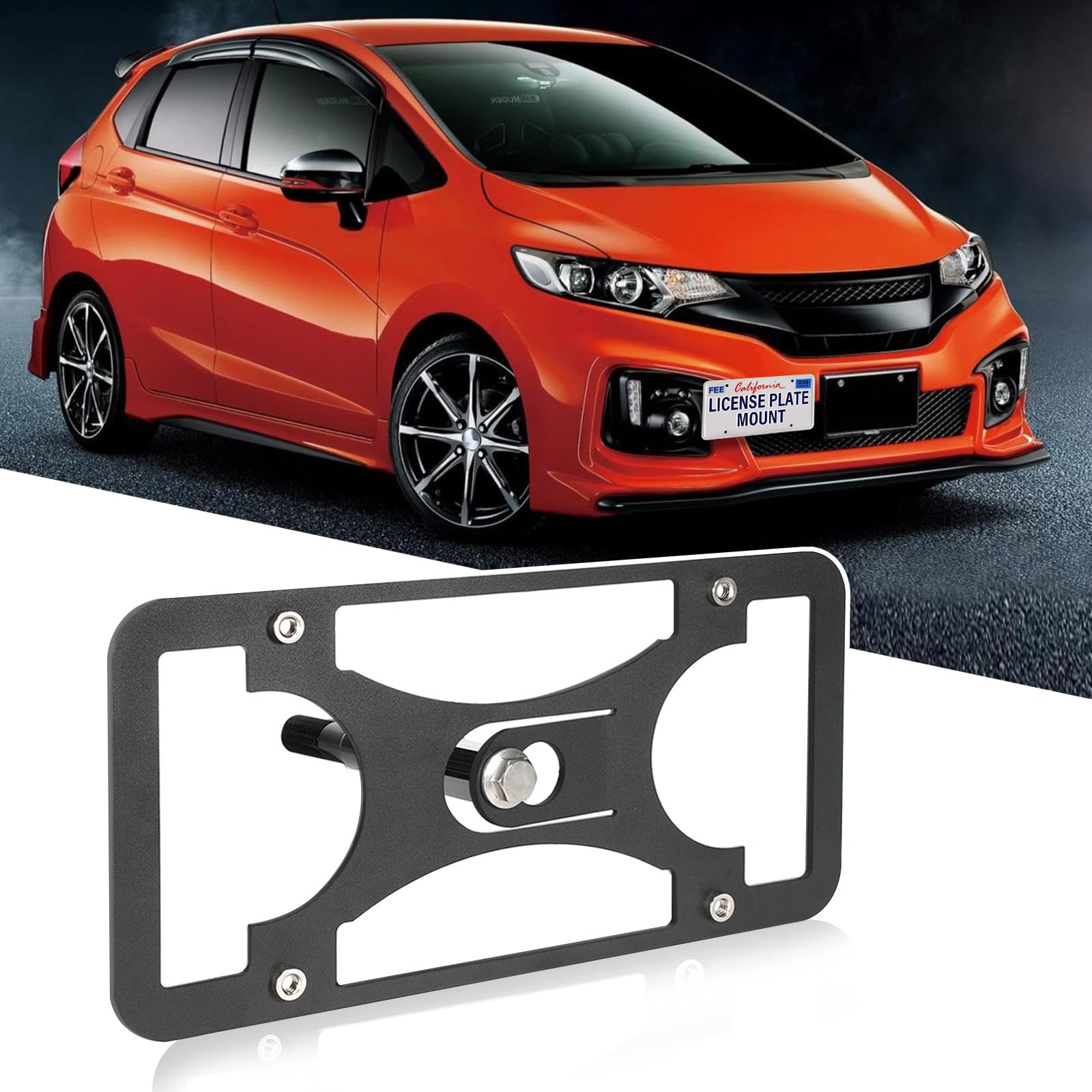 Amazon.com: No Drill Front Bumper License Plate Mount Compatible