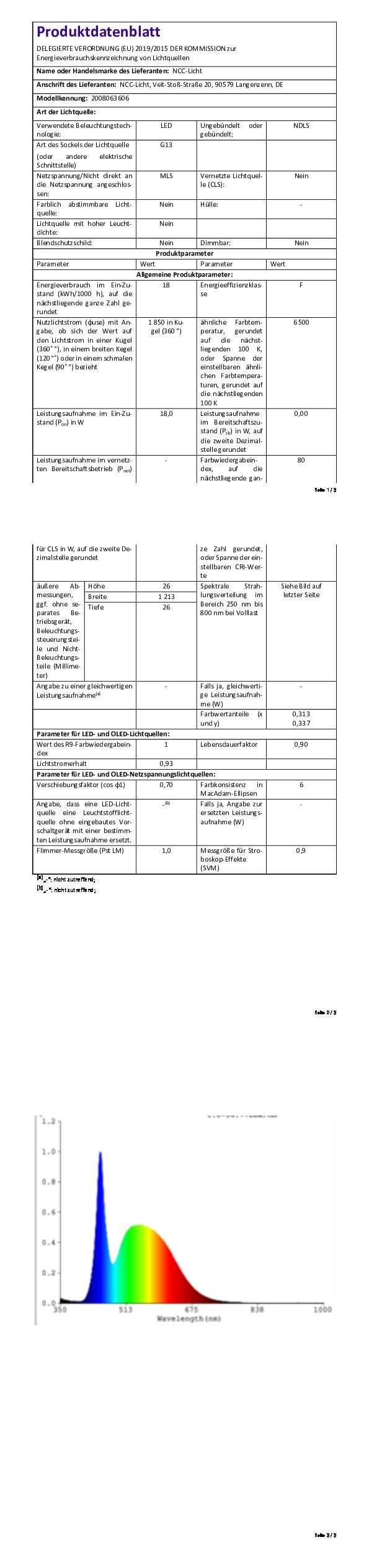 NCC-Licht 25x LED Röhre 120cm 18W/865 G13 1900lm Tageslichtweiß 6500K | Ersetzt 36W/865 Leuchtstoffröhre T8, Lieferung mit Starter für KVG oder Direktanschluss an 230V Netzspannung
