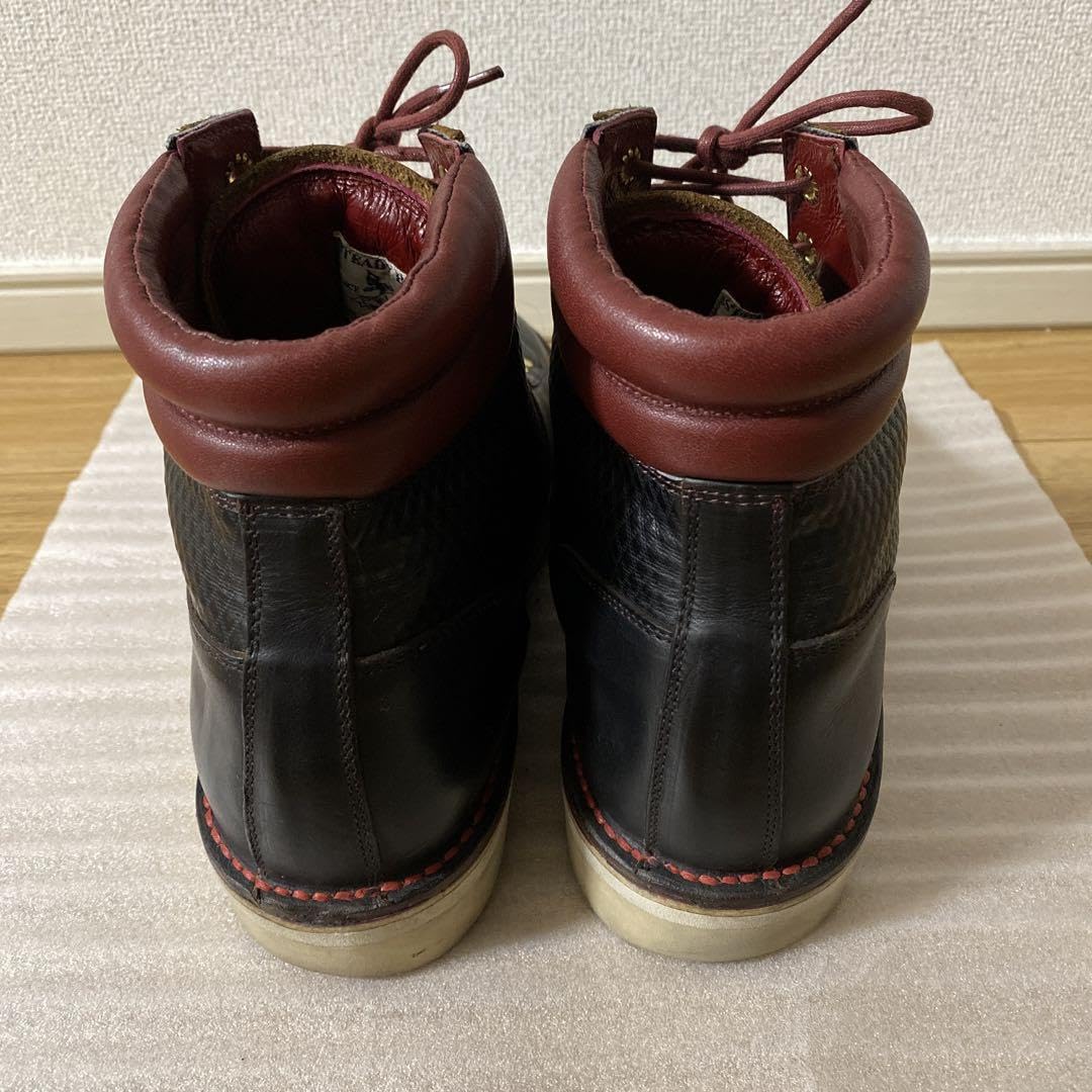Amazon.co.jp: RJBカウハイドエンボスブーツ フラットヘッド : ホーム 