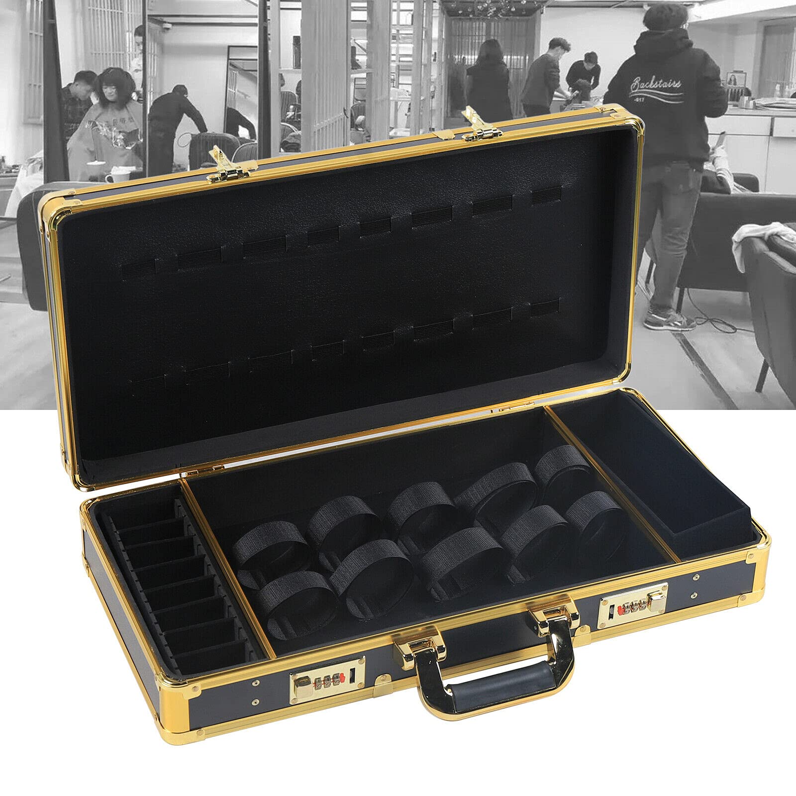 Barber Carry Case Combs Tools Organiser Clipper Trimmer Hairdressing Salon Case