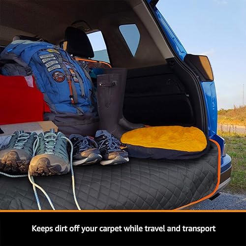 Miniatura 5 de iBuddy Forro de carga para perros, fundas impermeables para carga de mascotas para SUV con protección de solapa para parachoques, resistente,