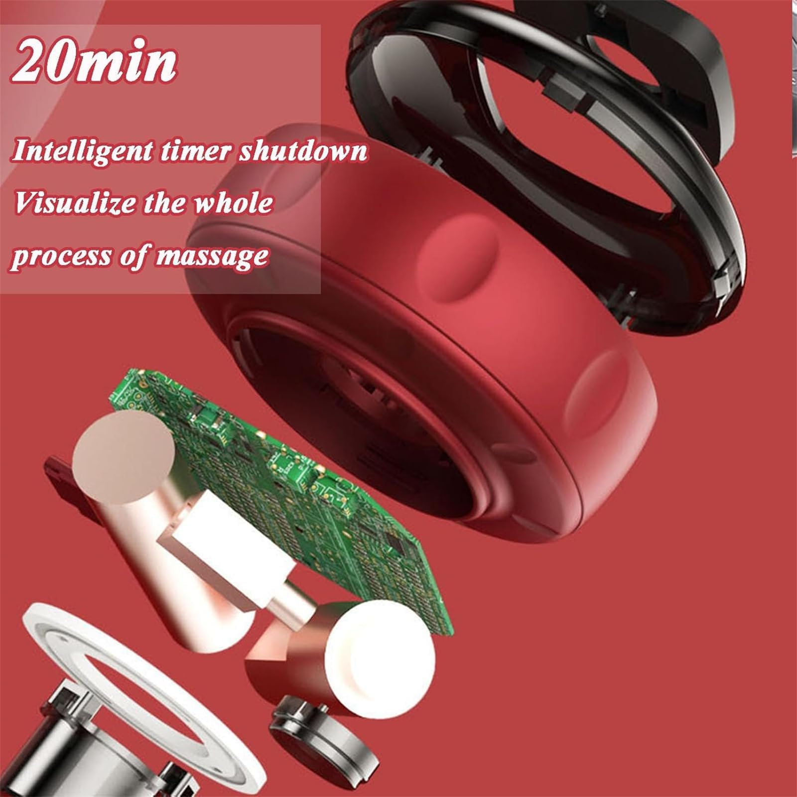 Massaggiatore intelligente per coppettazione, set elettrico per terapia di coppettazione, 5 in 1, regolabile, 12 livelli, potente meridiano per alleviare il dolore muscolare della schiena, strumenti