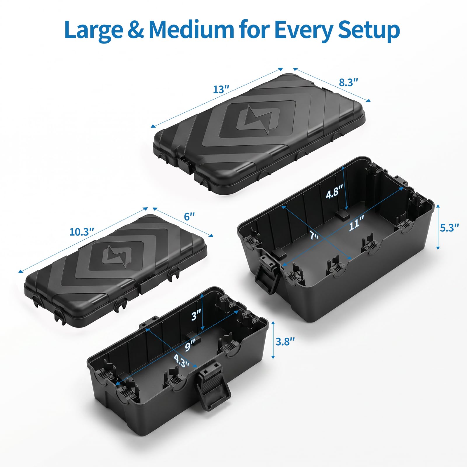 Waterproof Outdoor Electrical Boxes - 2 Pack -2
