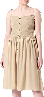 ONLY Women's Onlannika S/L Smock Dress Wvn Noos