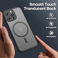 Vista 162 de ImpactStrong Magnetic Guard Designed for iPhone 14 Pro Max Case [Camera Protection] [Military Grade Drop Tested] [Compatible with MagSafe] Slim Black