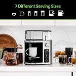 Braun MultiServe Plus 10-Cup Drip Coffee Maker - Hot & Cold Multi-Serve Brewer with Timer and Auto Start, Hot Water Dispenser, Over Ice Function, Stainless Steel & Pod-Free Design, KF9370SI