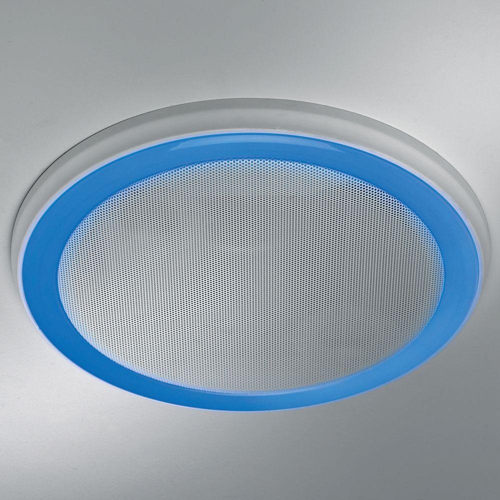 Homewerks Worldwide 7130-06-BT Decorative White 100 CFM Bluetooth Stereo  Speaker Bathroom Exhaust Fan with LED Light and Remote - Amazon.com