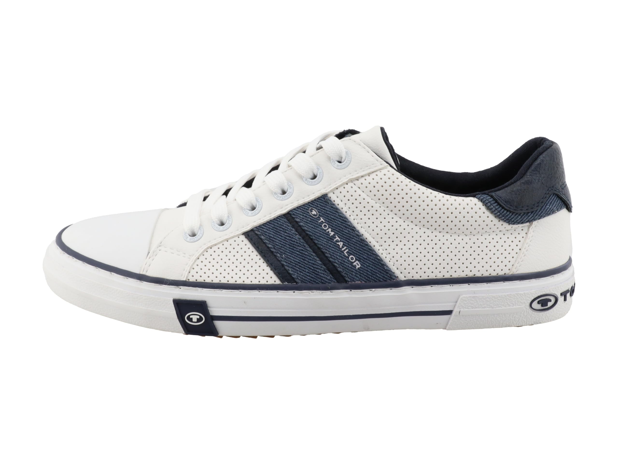 TOM TAILOR Men's 7480070011 Sneaker, White, 7.5 UK