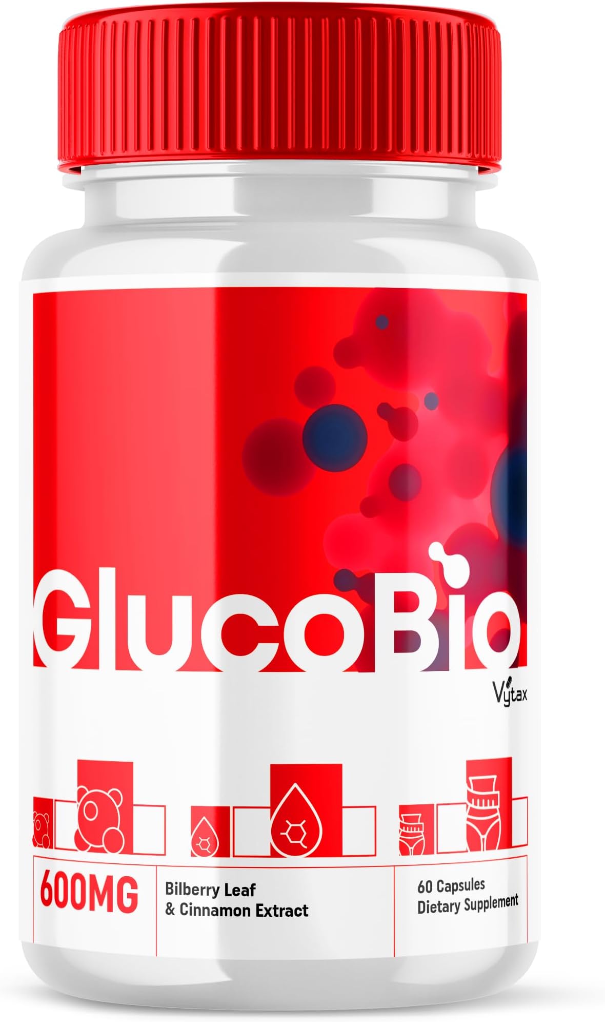 Glucobio Capsules, Gluco Bio Support Formula Balance Pills All Natural Advanced Formula Supplement, Glucobion Pastillas Capsulas Extra Strength Manage Glucovio Pressure Reviews Non GMO (60 Count)
