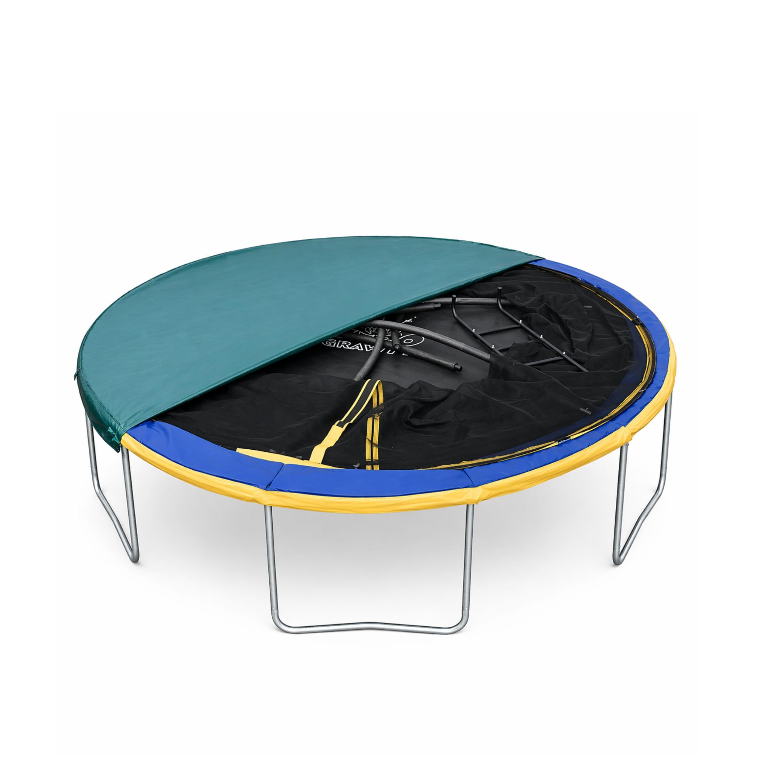 Zero Gravity Trampolin Abdeckplane für alle Ø 183/244/305/366/427 cm Trampoline - Inkl. Knebelbänder zur sicheren Befestigung - Dicke Schutzplane 180 g/m² schützt vor Witterungseinflüssen & Tieren