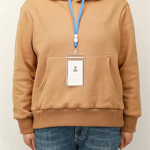 Miniatura 7 de Portatarjetas de identificación transparente, cierre vertical con cremallera, de plástico, impermeable, resellable, de PVC, para identificación,