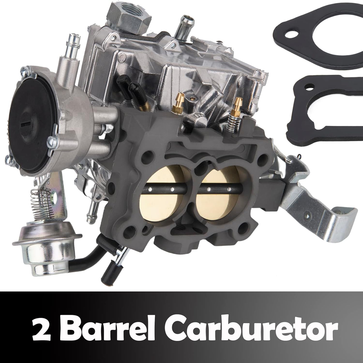2 Barrel Carburetor for Rochester 2GC Chevy 350/5.7L 1970-1980, 400/6.6L 1970-1975 2BBL Carb 2 Barrel Carburetor for Chevy 350 with Gaskets,Large Base