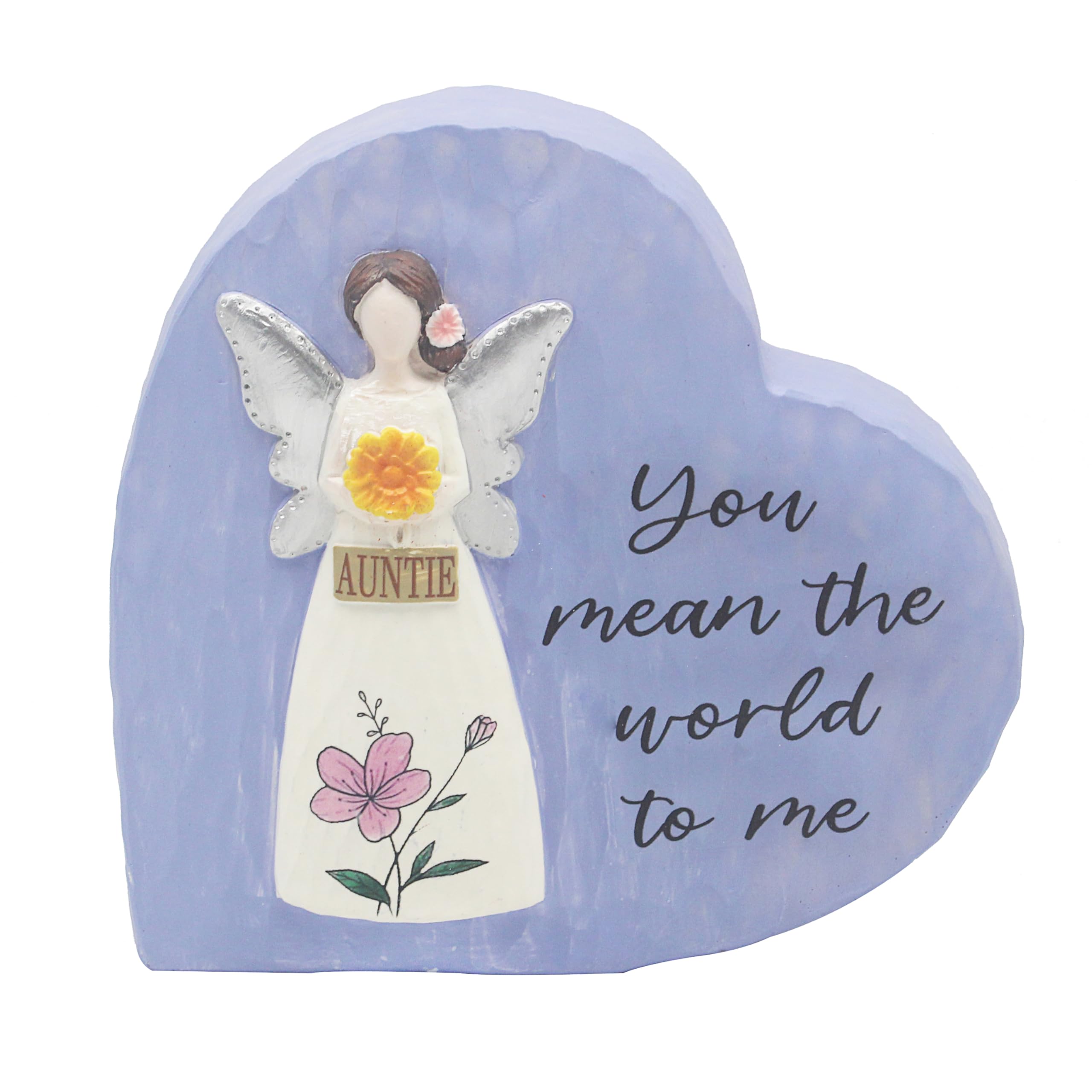Lesser & Pavey Love & Affection Heart Auntie By Love & Affection For Home Decor | Elegant Plaques For Gifts & Presents | Lovely Birthday Gifts For Women & Men | Decorative Accessories For Loved Ones