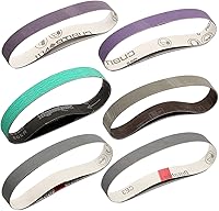 Vista 7 de Bandas de lijado de 3/8 x 21, banda de lijado abrasiva para lijadora de cinta de archivos Makita de 3/8 x 21, 3 unidades cada una de grano 120, 240