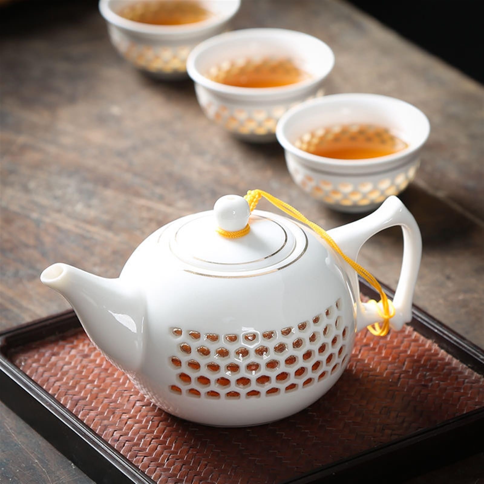 11 szt. pusty zestaw do herbaty Kung Fu, niebiesko-białe porcelanowe naczynia do picia, szkło ceramiczne, czajniczek, sitko Gaiwan, kubek na targi, podróżny zestaw do herbaty dla miłośników herbaty