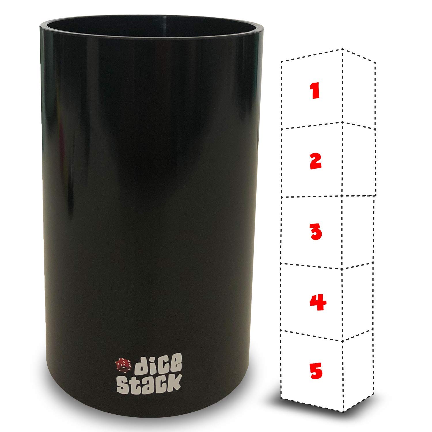 Buy Dice Stacking Cup Only Professional Straight Cups Black Accessories Magic Tricks
