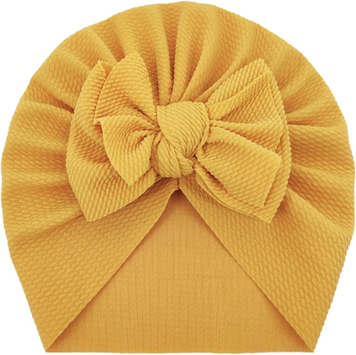 Gorro de bebé para niños elástico turbante sólido para bebés niñas gorro de punto lazo regalos para bebés