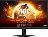 AOC Gaming Moniteur 24G4XED 24 Pouce 180Hz Fast IPS Dalle, 1ms GtG, HDR10, G-Sync Compatible, Haut-parleurs, (1920x1080 HDMI 2X 2.0 DP 1x 1.4) Noir - 2