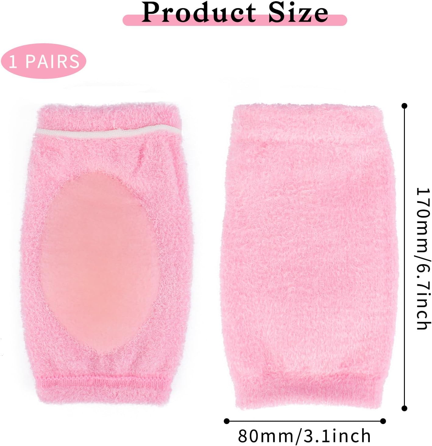1 Pairs Elbow Moisturizing Sleeve Elbow Gel Cover Heel Socks Elbow Sleeves Elbow Pads for SPA Moisturizing Dry Cracked Skin Care