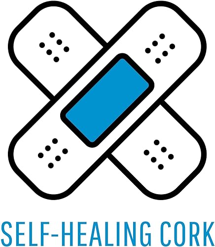 Miniatura 14 de MasterVision Earth Series Tablero de anuncios de corcho autorreparable, montaje en pared, tablero de corcho 100% reciclado, 48 x 72 pulgadas, marco