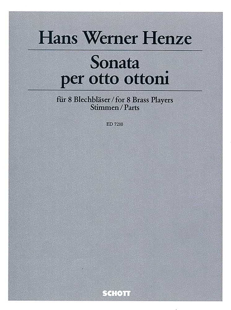 Sonata per otto ottoni partition bugle trompette trombone