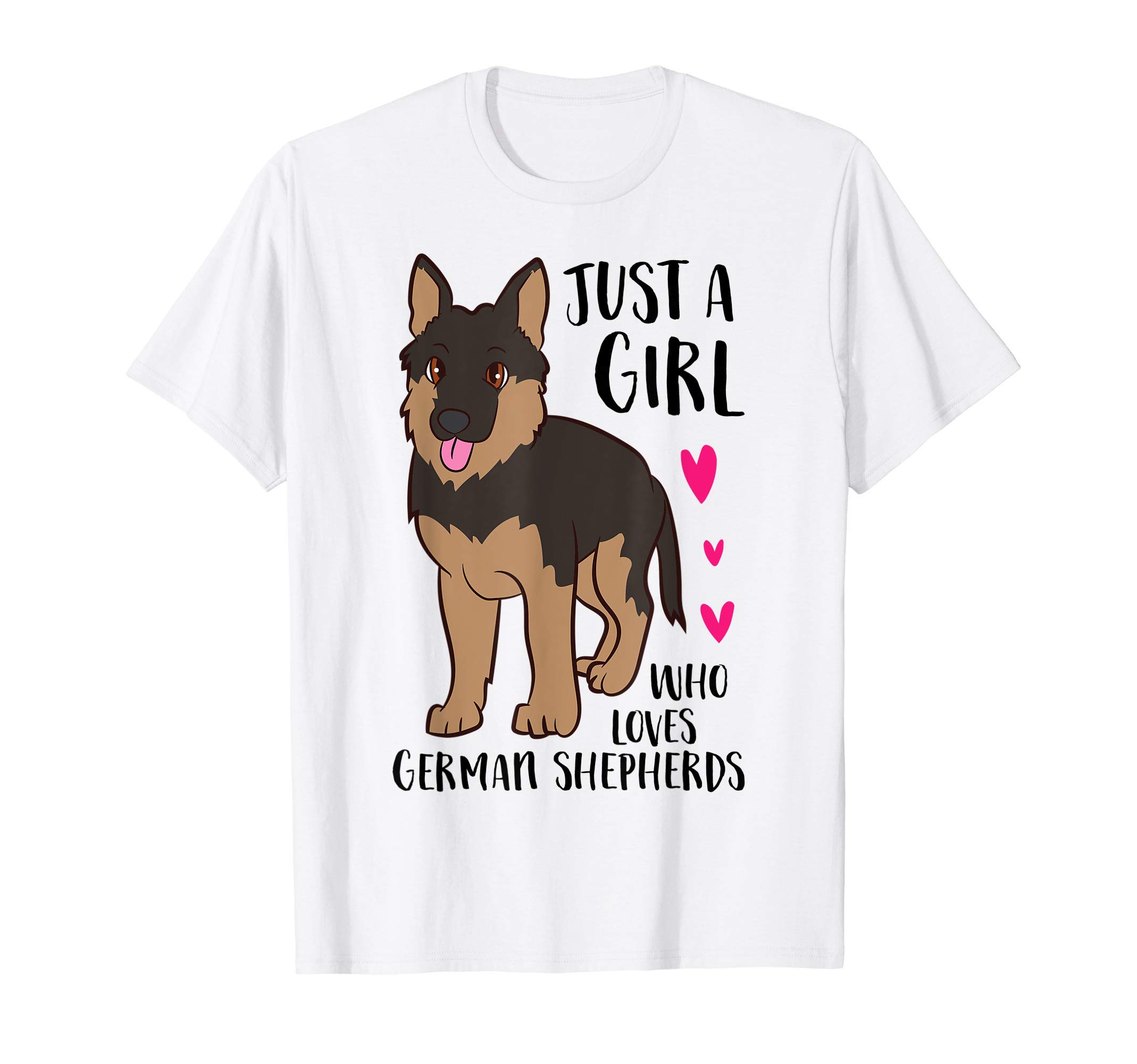 Dog Gifts For Dog OwnersJust A Girl Who Loves German Shepherds T-Shirt