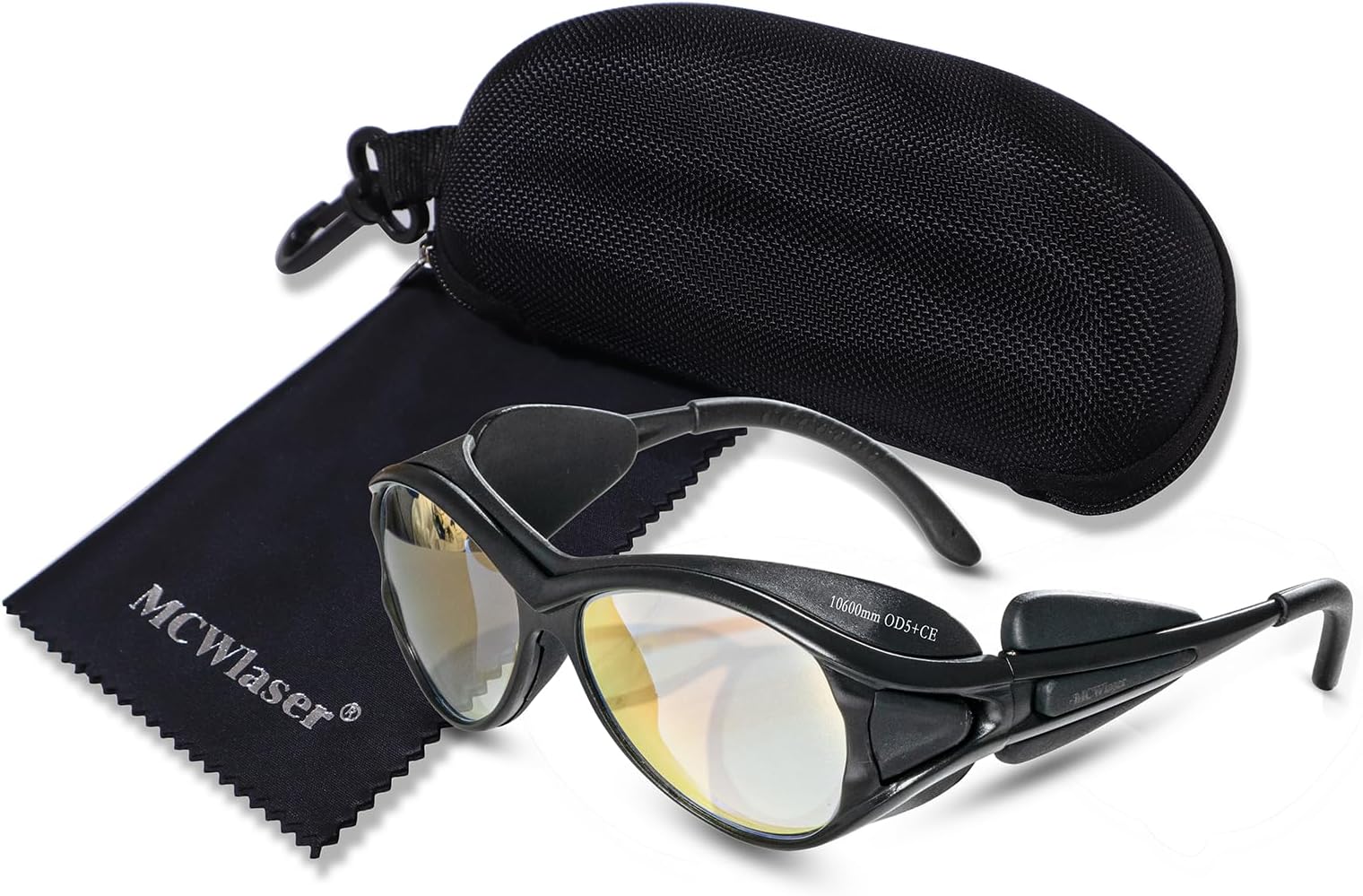 MCWlaser CO2 Laser Safety Glasses 10600nm CE OD5+ Laser Protective Goggles Eyewear for CO2 Laser Engraver Cutter Beauty Treatment