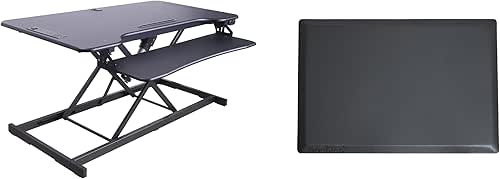 Rocelco 46" Electric Standing Desk Converter with AC Outlet USB