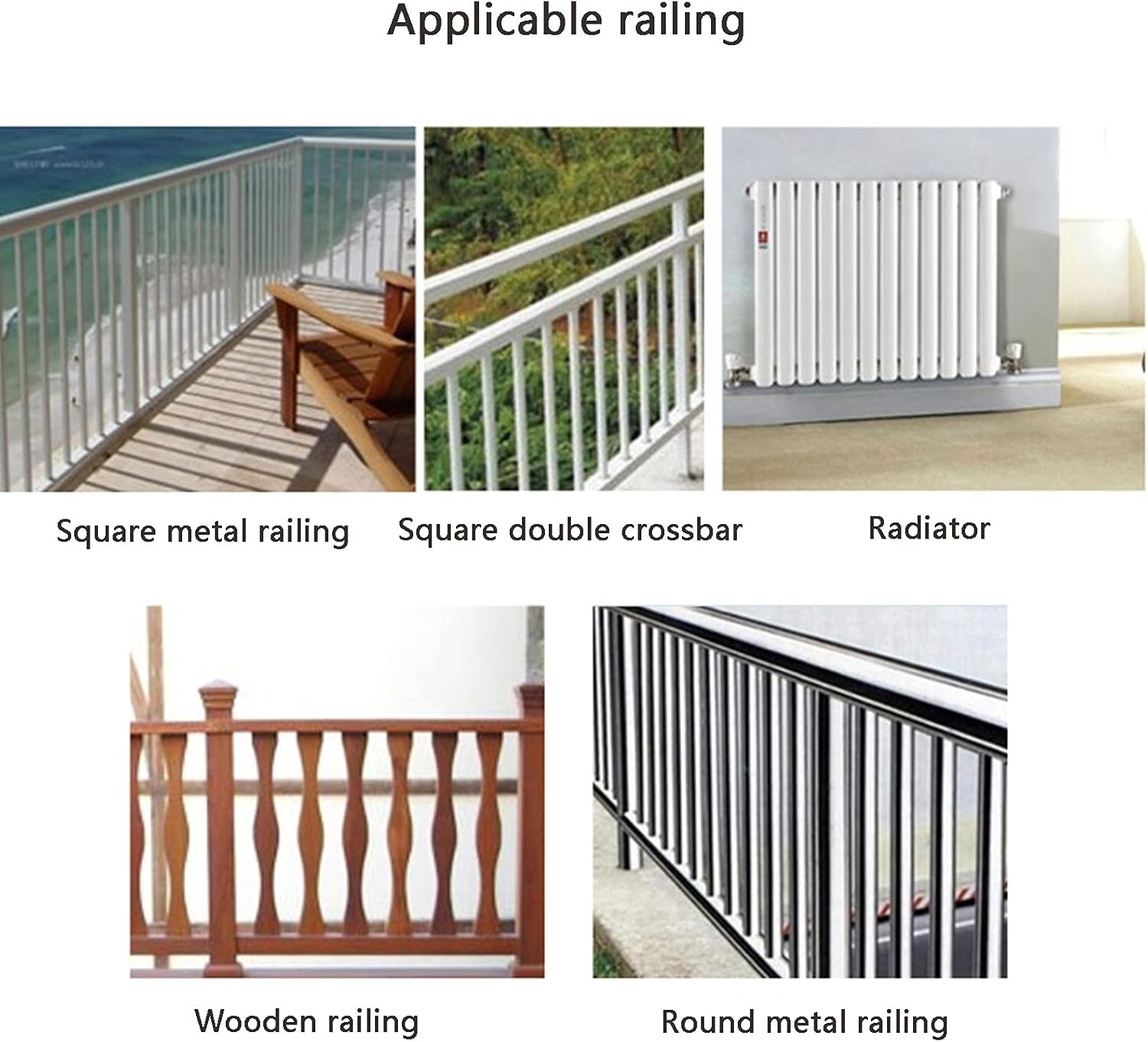Balcony Railing Table Outdoor Folding Railing Table Modern Home Bar Counter Wall Hanging Leisure Table, 3 Sizes (Color : White, Size : 80x40cm)