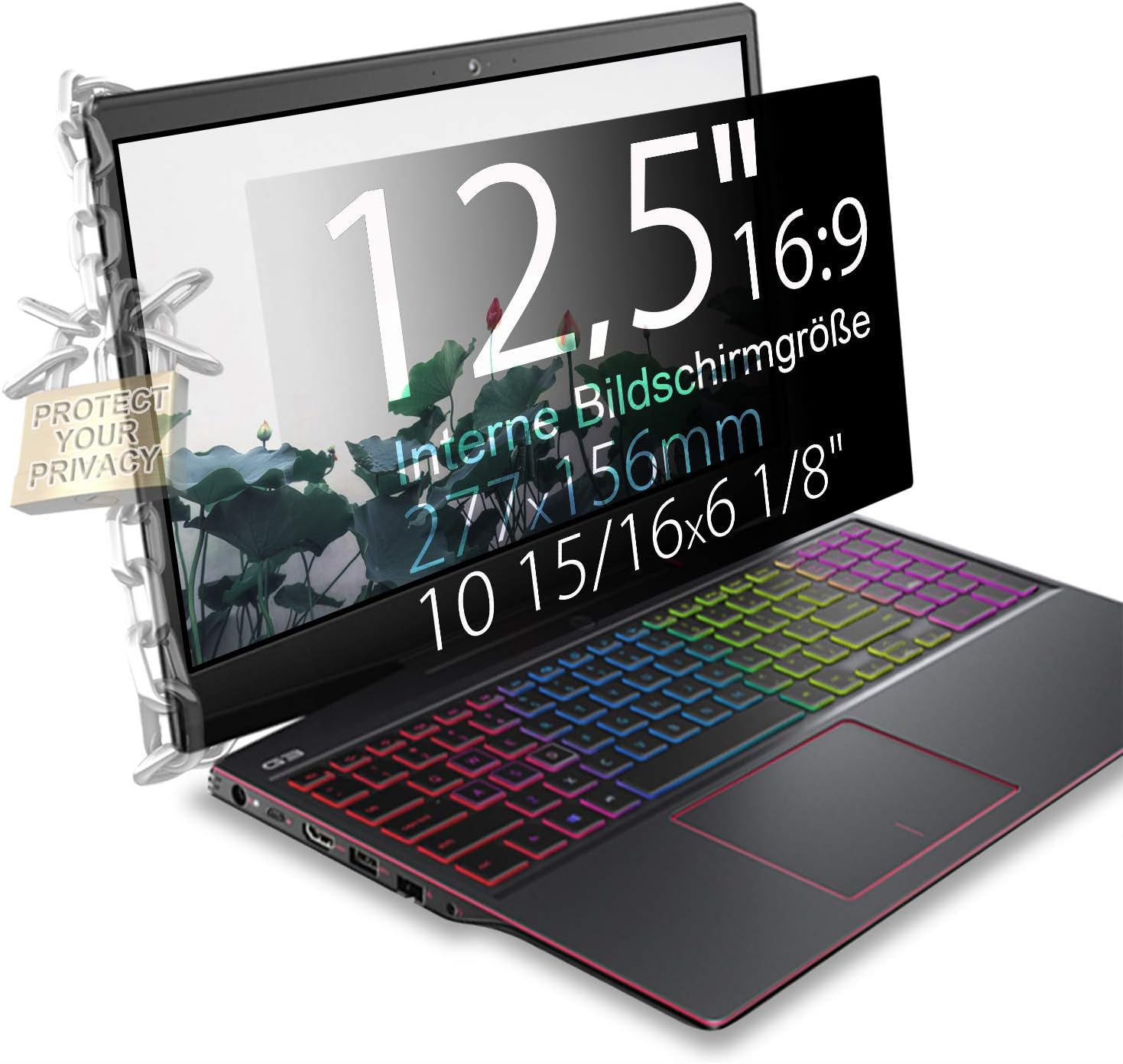 filtro schermo privacy per laptop da 14 pollici