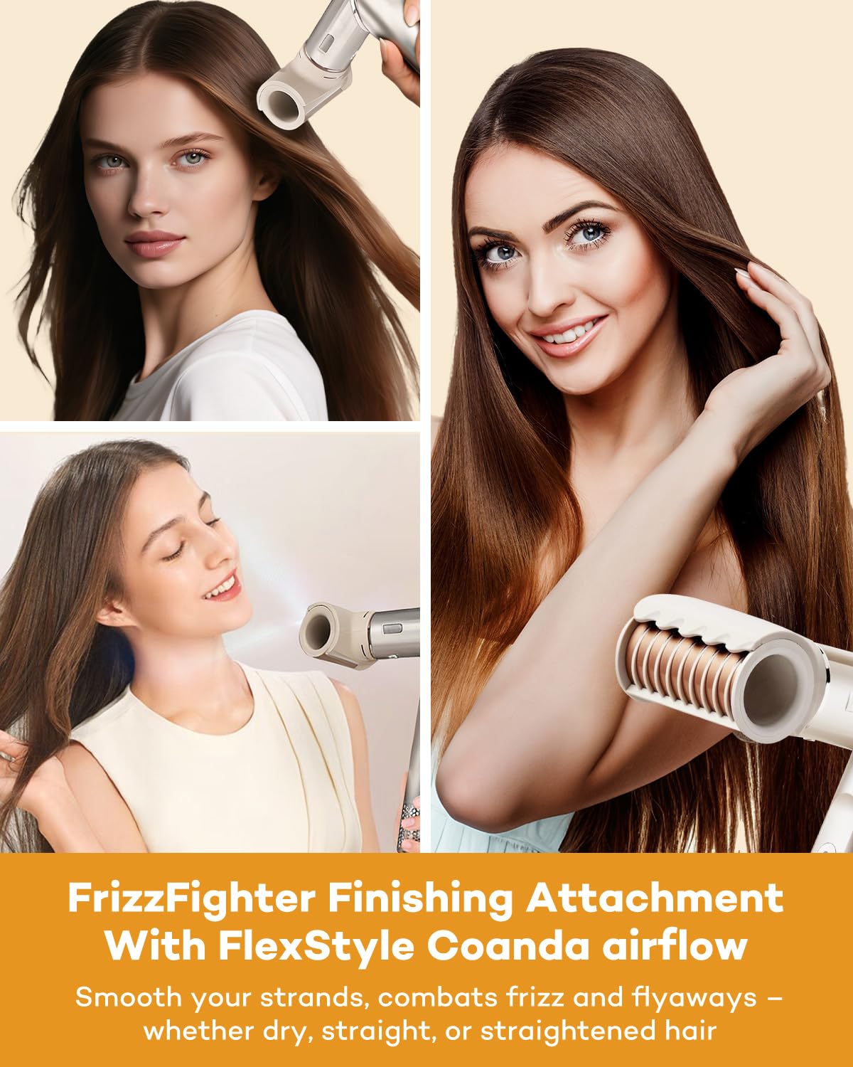 Nasadka wygładzająca do Shark XSKHD4PA FlexStyle, narzędzie wykańczające Frizz Fighter