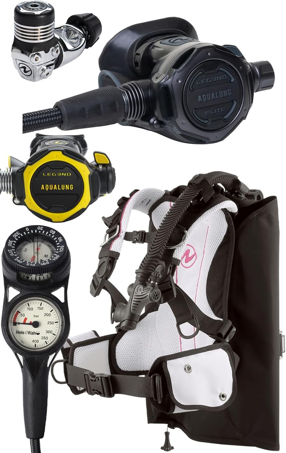 スキューバダイビング3点セット(オクトパス、レギュレーター、ゲージ ダイビング オクトパスレギュ 