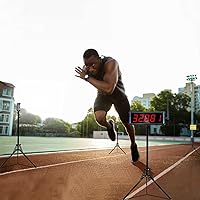 Vista 3 de Wireless Laser Timer for Sprints, Stopwatch for Track 40 60 Yard Dash, Laser Sprint Timer System, Race Clock for Running/Track Field/Speed Tranning