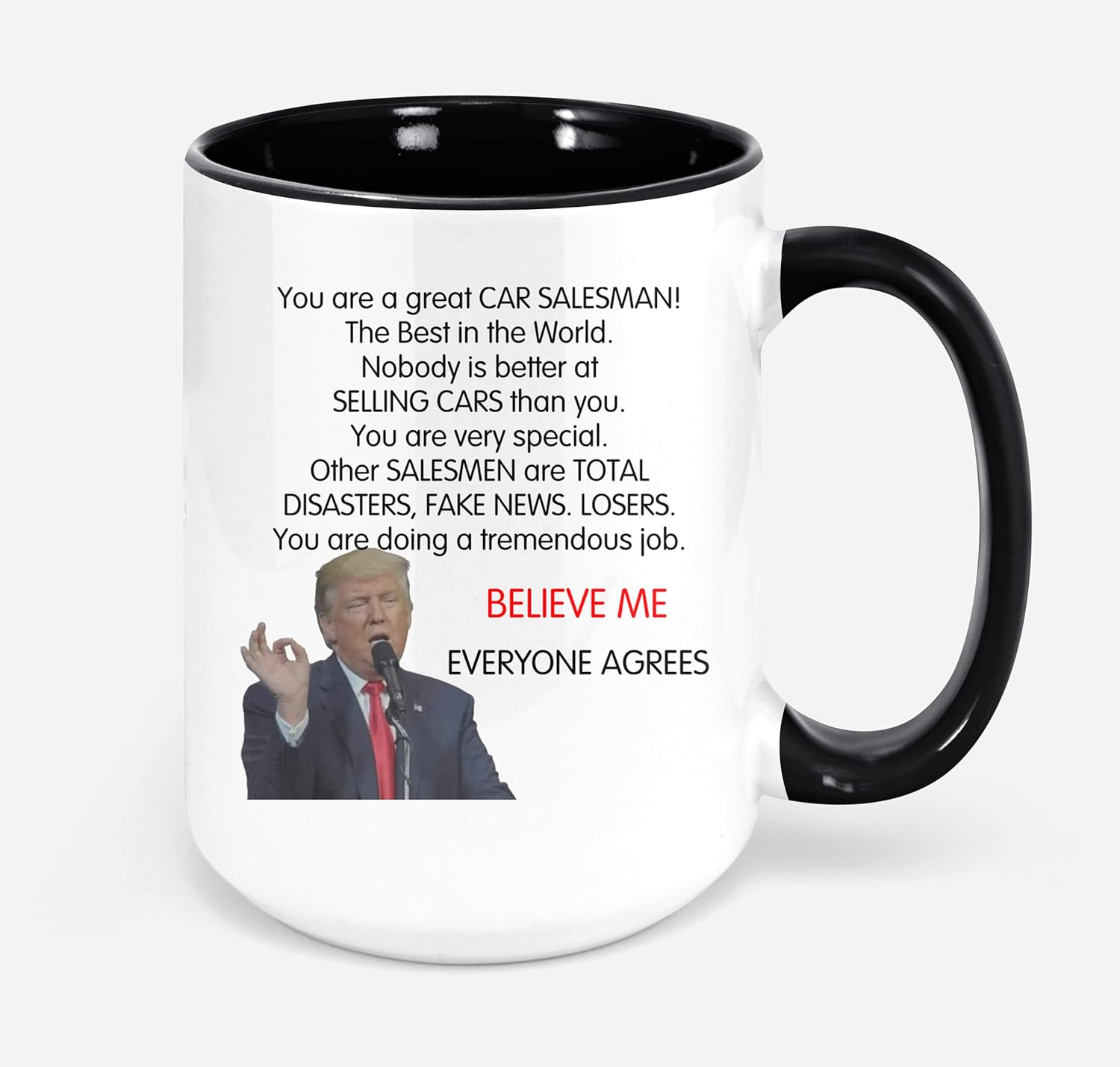 Funny Car Salesman Gift Trump Coffee Mug Car Salesman