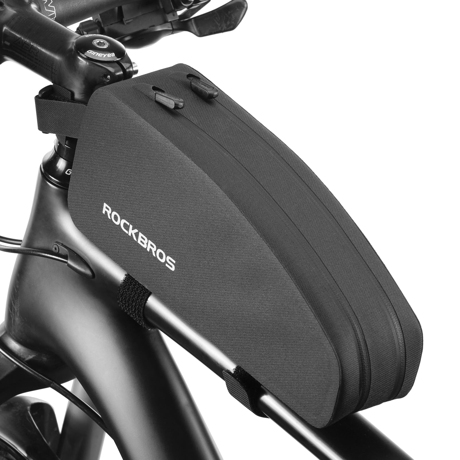ROCKBROS Top Tube Bag Waterproof Bike Frame Bag with Dual Zippers Bike Pouch 1.6L