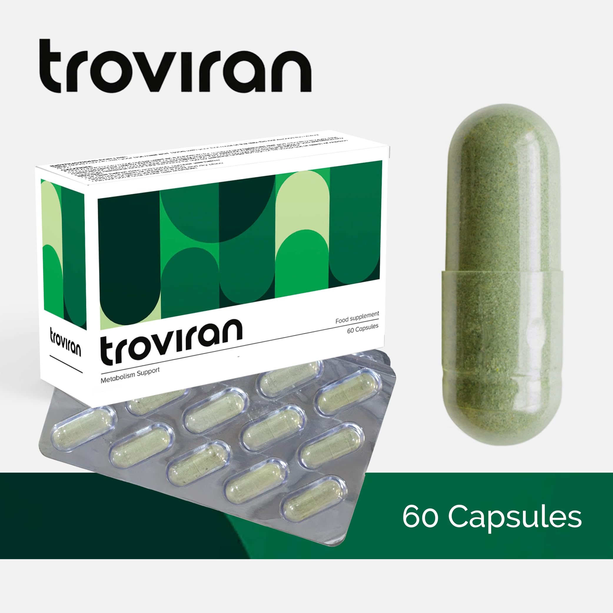 Troviran Metabolism Support Formula, 60 Kapseln, vegan und glutenfrei