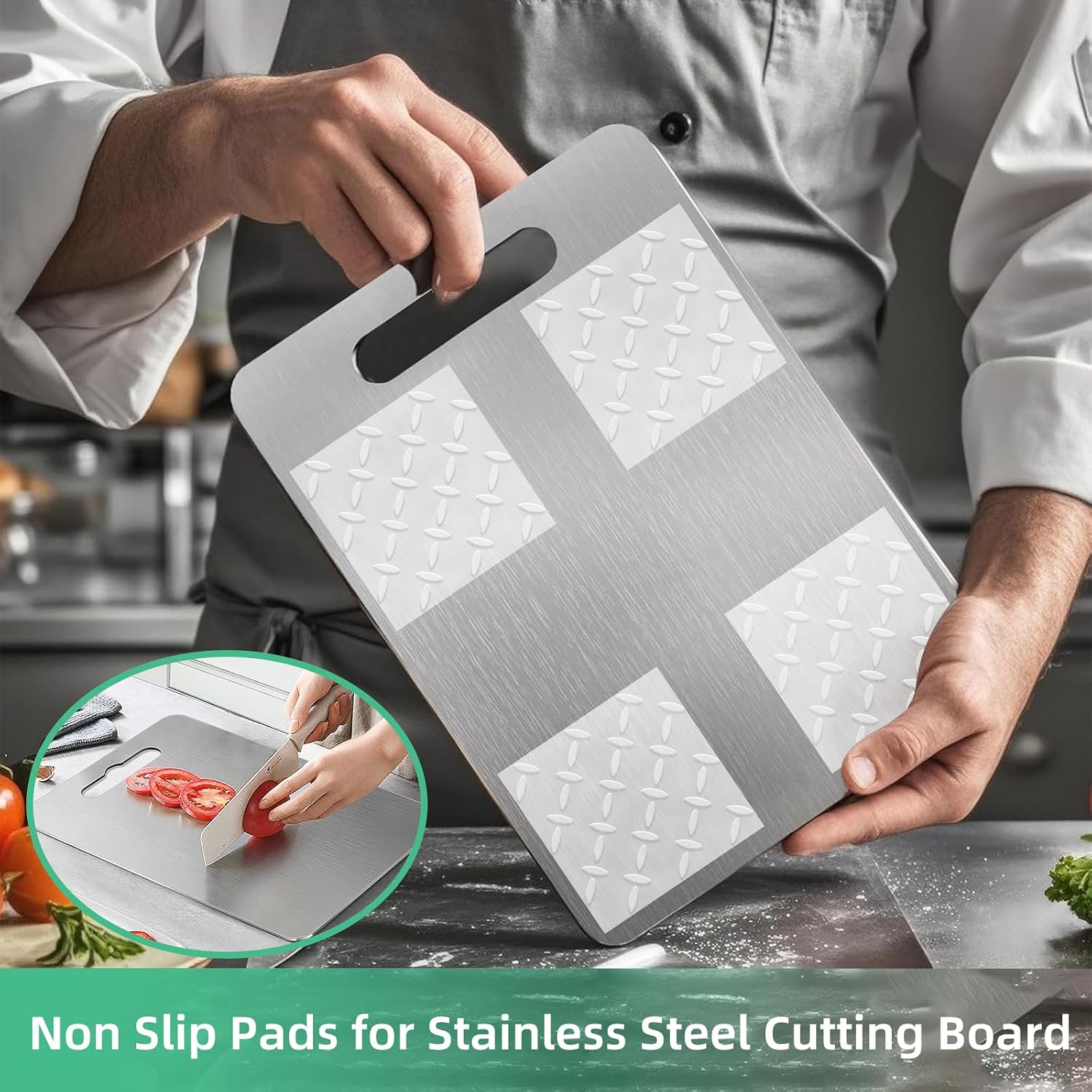 5 Pack 6"x6" Large Clear Self-Adhesive Silicone Non Slip Pads, Rug Gripper for Carpet, Rug to Carpet Gripper, Glass Chair Mat Anti Slip Pads