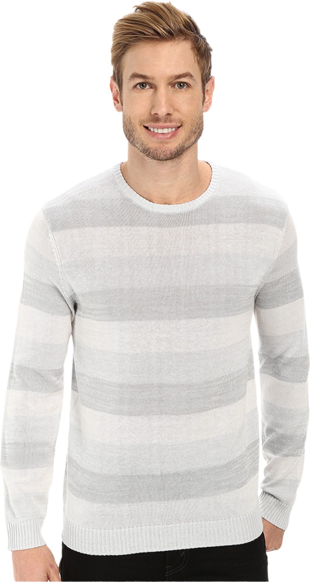 Calvin Klein Men's Mercerized Cotton Space Dye Crew-Neck Sweater