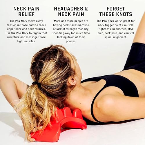 Miniatura 4 de PSO - Herramienta de liberación muscular de cuello y masajeador de cuello, alivio de tensión del cuello y auto masajeador personal, liberación