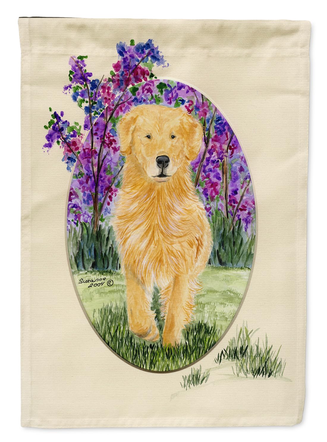 Drapeau Golden Retriever décoratif pour embellir votre pelouse et terrasse