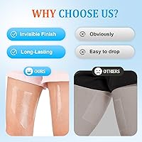 Vista 5 de Paquete de 20 parches Instalifi para piernas, parche transparente antifricción, cómodos parches de fricción contra la piel, parches invisibles