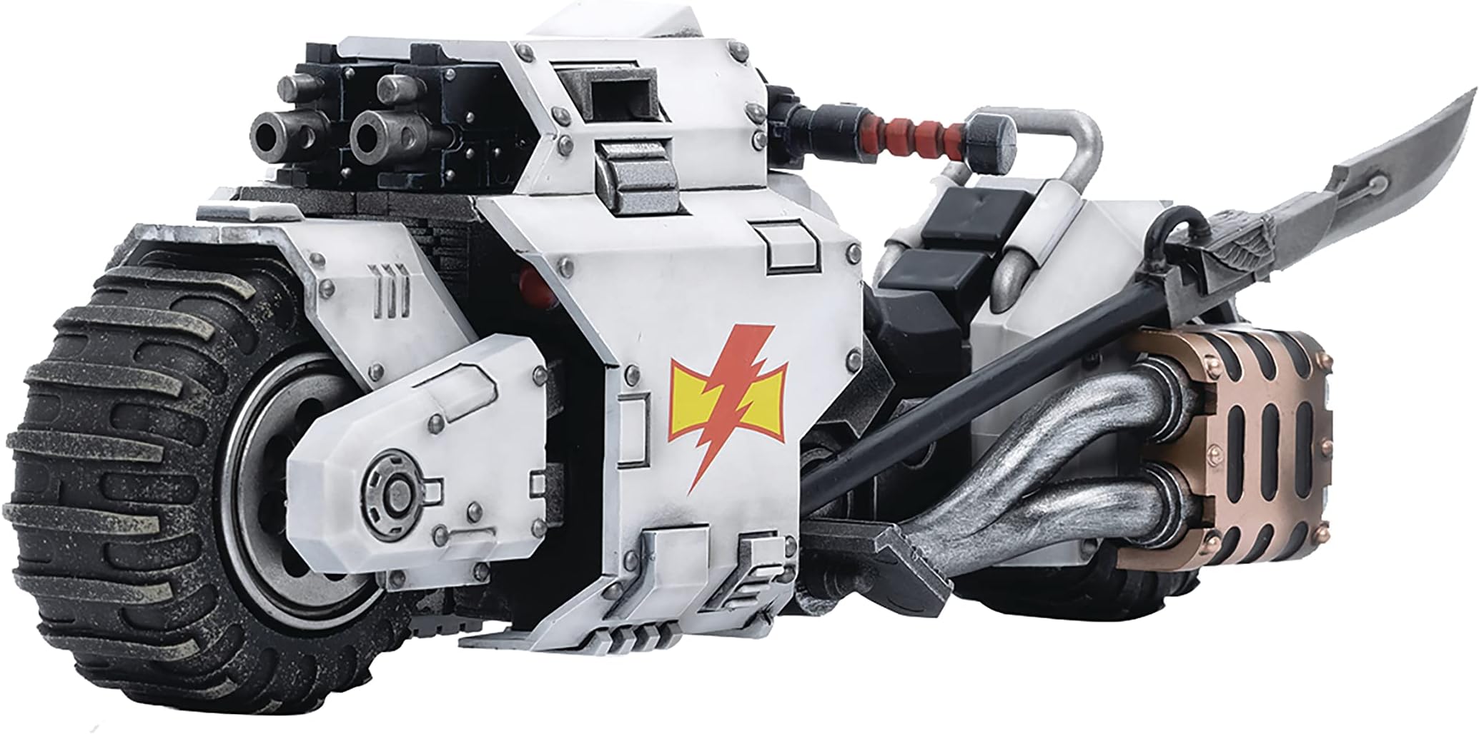 JoyToy Warhammer 40k: White Scars Raider Pattern Combat Bike 1:18 Scale Figure
