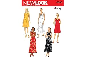 The Perfect Pattern for Stylish and Comfortable Dresses: New Look Sewing Pattern 6866