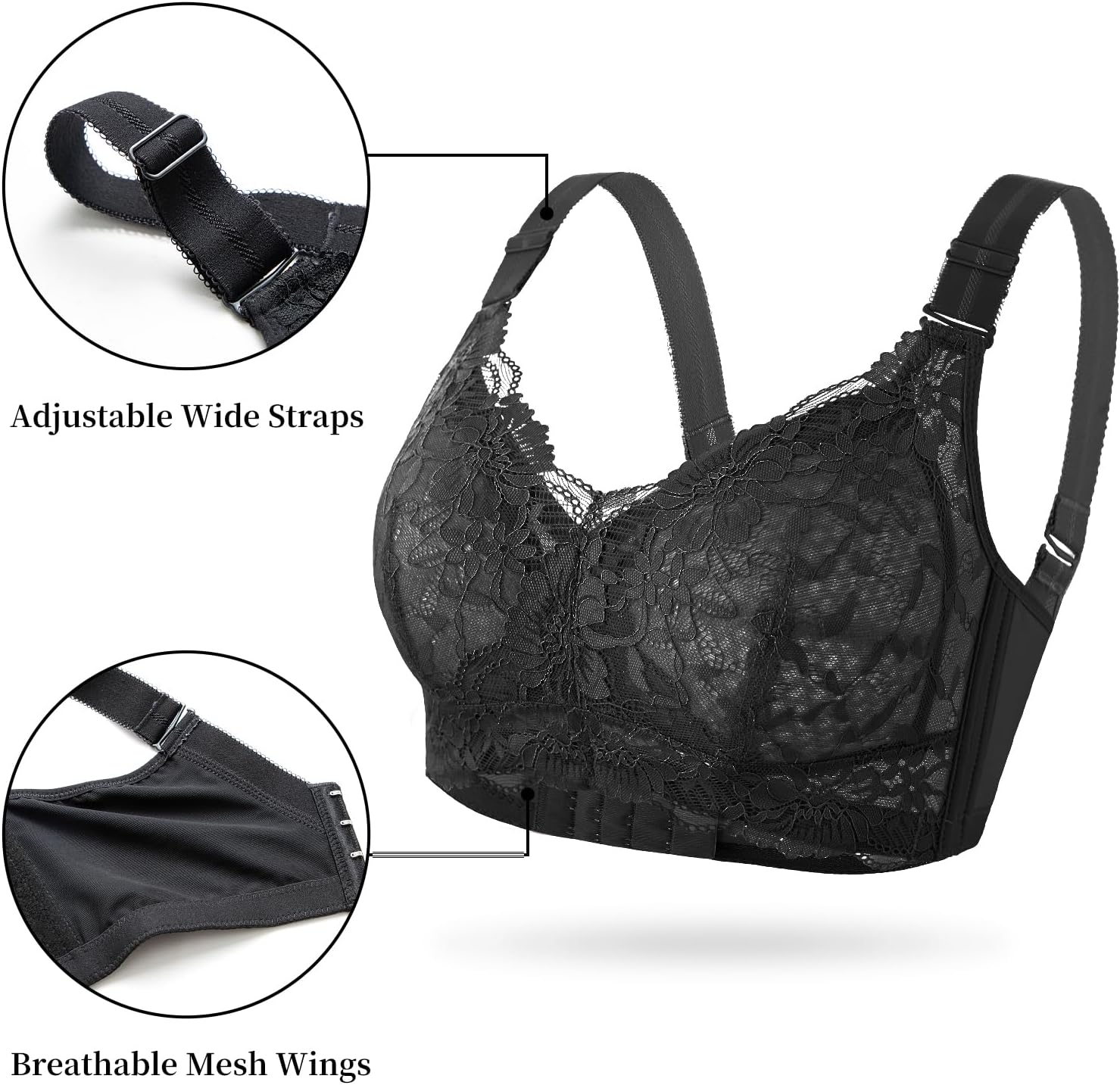 Minimizer Bras for Women No Underwire Lightly Padded Full Coverage 6170