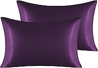 Vista 13 de NTBAY - Fundas de almohada de satén para cabello y piel, fundas de almohada sedosas de lujo con cierre de sobre.